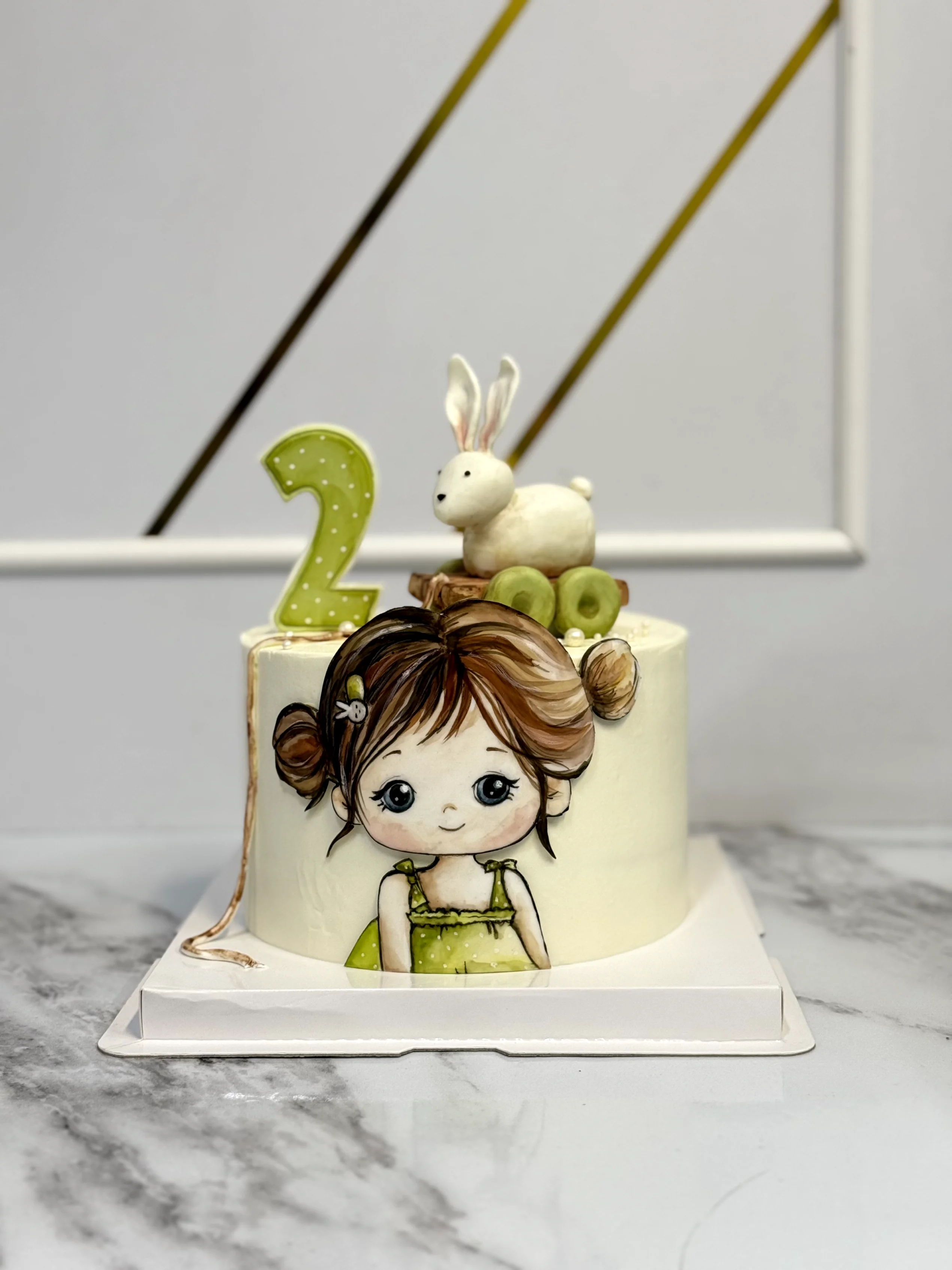 Торт на 2 года девочке