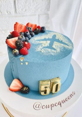 Торт на 50 лет для мужчины / женщины на день рождения из натуральных ингредиентов