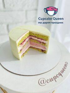 Фисташка малина торт на заказ